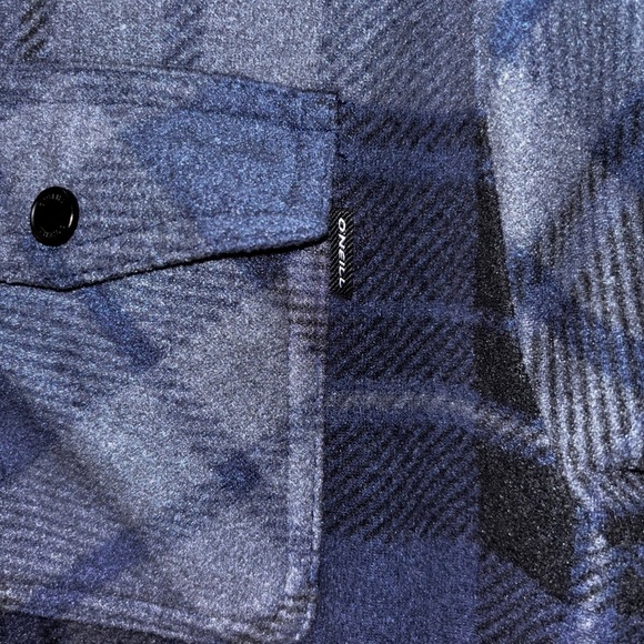 O'Neill Voyager Men’s Cotton Flannel Shirt Blue SZ L​ - Picture 3 of 10